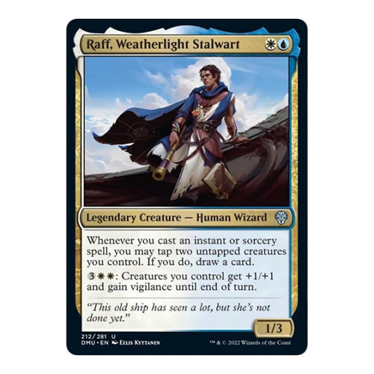 Raff, Weatherlight Stalwart (DMU) #212 Uncommon Dominaria United Magic: The Gathering: 2022
