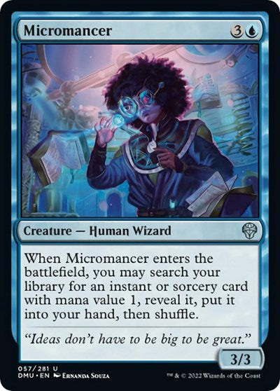 2022 Magic: Dominaria United (DMU) - Micromancer (#57, Uncommon) (Lightly Played)