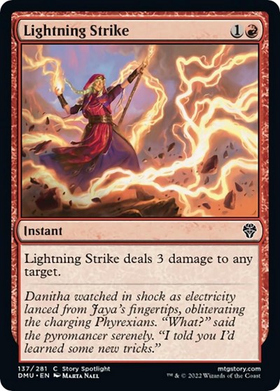 Lightning Strike (DMU) #137 Common Dominaria United Magic: The Gathering: 2022