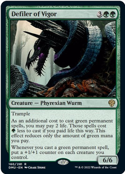 2022 Magic: Dominaria United (DMU) - Defiler of Vigor (#160, Rare) (Lightly Played)