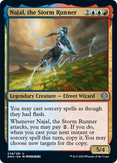 Najal the Storm Runner (DMU) #208 Uncommon (Lightly Played) Dominaria United Magic: The Gathering: 2022