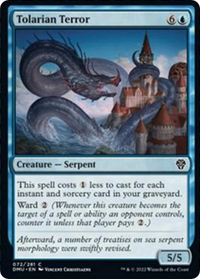 2022 Magic: Dominaria United (DMU) - Tolarian Terror (#72, Common) (Lightly Played)