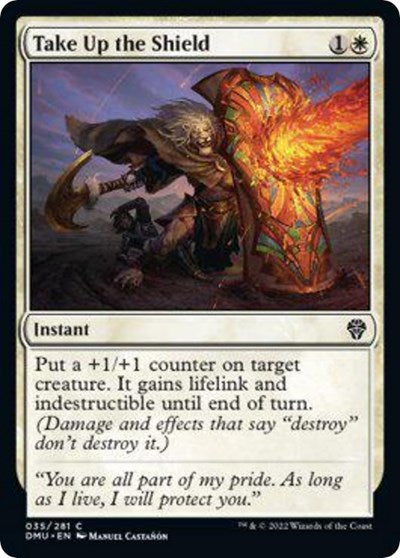 2022 Magic: Dominaria United (DMU) - Take Up the Shield (#35, Common)