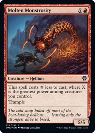 2022 Magic: Dominaria United (DMU) - Molten Monstrosity (#139, Common)