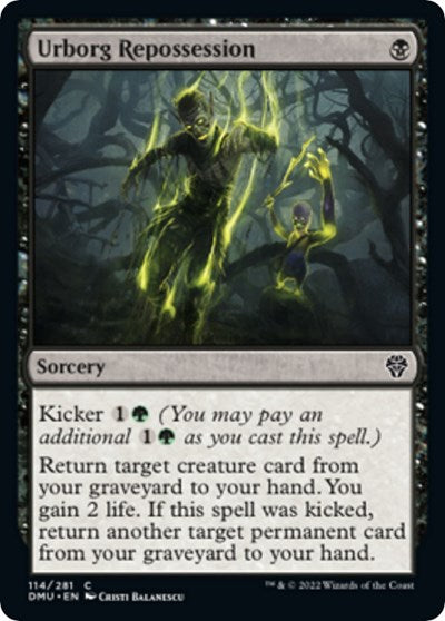 Urborg Repossession (DMU) #114 Common (Moderately Played) Dominaria United Magic: The Gathering: 2022