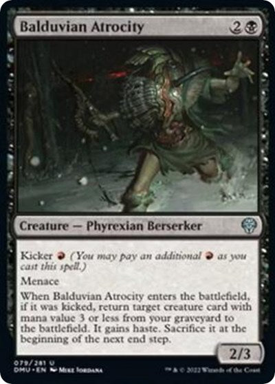 Balduvian Atrocity (DMU) #79 Uncommon (Lightly Played) Dominaria United Magic: The Gathering: 2022
