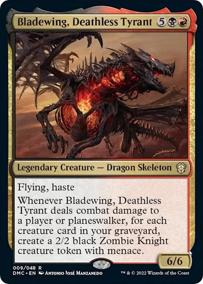 Bladewing Deathless Tyrant (DMC) #9 Rare (Lightly Played) Commander: Dominaria United Magic: The Gathering: 2022
