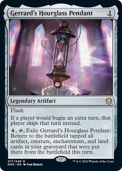 Gerrards Hourglass Pendant (DMC) #17 Rare (Lightly Played) Commander: Dominaria United Magic: The Gathering: 2022