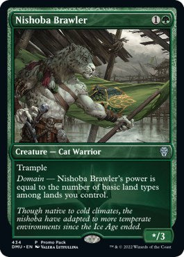 Nishoba Brawler (PPDMU) #434 P (Lightly Played) Promo Pack: Dominaria United Magic: The Gathering: 2022