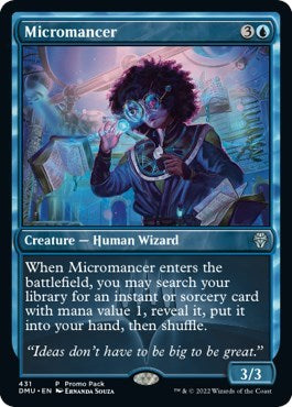 Micromancer (PPDMU) #431 P (Lightly Played) Promo Pack: Dominaria United Magic: The Gathering: 2022