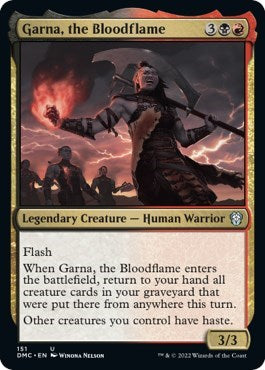 Garna the Bloodflame (DMC) #151 Uncommon (Lightly Played) Commander: Dominaria United Magic: The Gathering: 2022