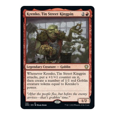 Krenko Tin Street Kingpin (DMC) #124 Rare (Lightly Played) Commander: Dominaria United Magic: The Gathering: 2022