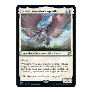 Teshar Ancestors Apostle (DMC) #105 Rare (Lightly Played) Commander: Dominaria United Magic: The Gathering: 2022