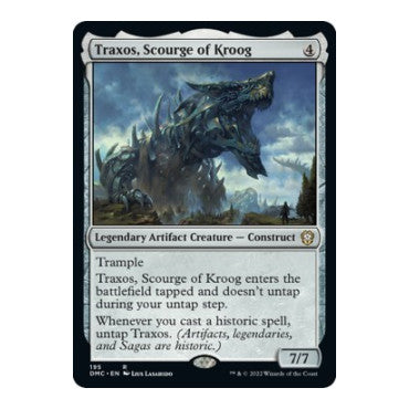 Traxos Scourge of Kroog (DMC) #195 Rare (Lightly Played) Commander: Dominaria United Magic: The Gathering: 2022