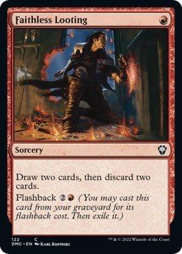Faithless Looting (DMC) #122 Common (Lightly Played) Commander: Dominaria United Magic: 2022