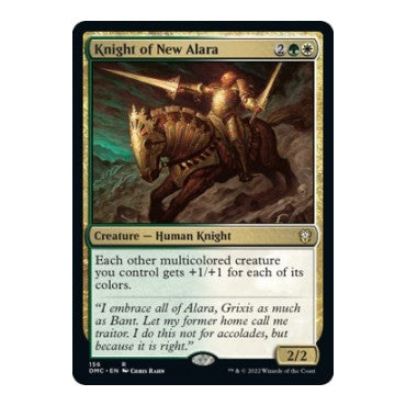 Knight of New Alara (DMC) #156 Rare (Heavily Played) Commander: Dominaria United Magic: The Gathering: 2022