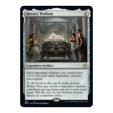 Heroes' Podium (DMC) #185 Rare (Near Mint) Commander: Dominaria United Magic: The Gathering: 2022