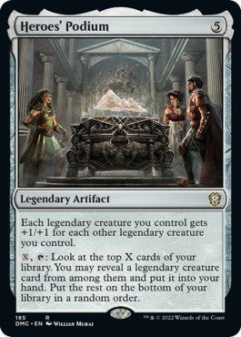 Heroes Podium (DMC) #185 Rare (Near Mint) Commander: Dominaria United Magic: The Gathering: 2022