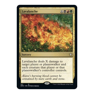 Lavalanche (DMC) #157 Rare (Lightly Played) Commander: Dominaria United Magic: The Gathering: 2022