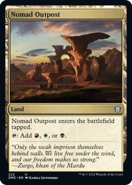Nomad Outpost (DMC) #222 Uncommon (Lightly Played) Commander: Dominaria United Magic: The Gathering: 2022