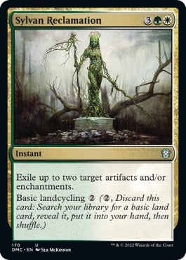 Sylvan Reclamation (DMC) #170 Uncommon (Moderately Played) Commander: Dominaria United Magic: The Gathering: 2022