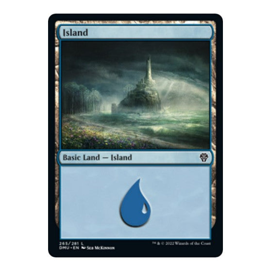 Island 265 (DMU) #265 Land (Foil Lightly Played) Dominaria United Magic: The Gathering: 2022