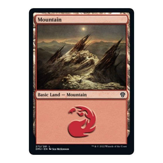 Mountain 272 (DMU) #272 Land (Foil Lightly Played) Dominaria United Magic: The Gathering: 2022
