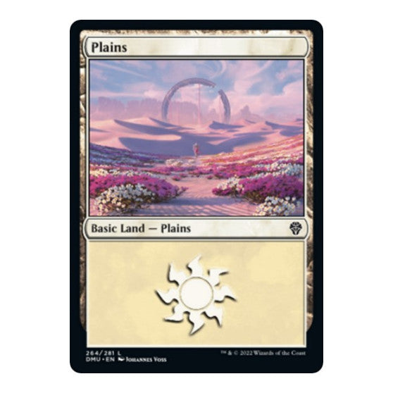 Plains 264 (DMU) #264 Land (Foil Lightly Played) Dominaria United Magic: The Gathering: 2022