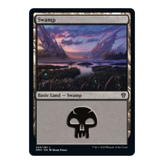 Swamp 269 (DMU) #269 Land (Foil Lightly Played) Dominaria United Magic: The Gathering: 2022