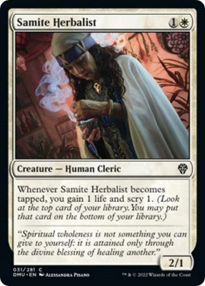 2022 Magic: Dominaria United (DMU) - Samite Herbalist (#31, Common)