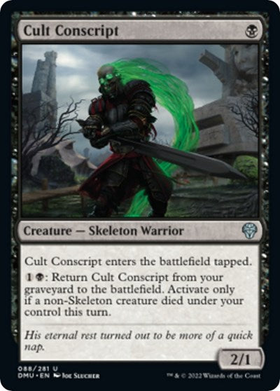 2022 Magic: Dominaria United (DMU) - Cult Conscript (#88, Uncommon)