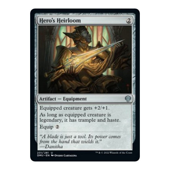 Heros Heirloom (DMU) #231 Uncommon Dominaria United Magic: The Gathering: 2022