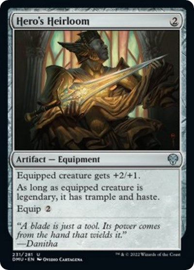 Heros Heirloom (DMU) #231 Uncommon Dominaria United Magic: The Gathering: 2022