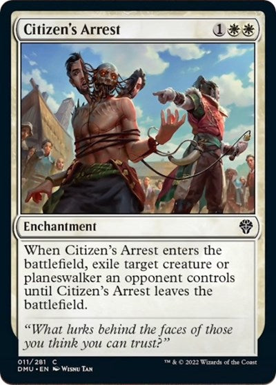 Citizens Arrest (DMU) #11 Common (Lightly Played) Dominaria United Magic: The Gathering: 2022