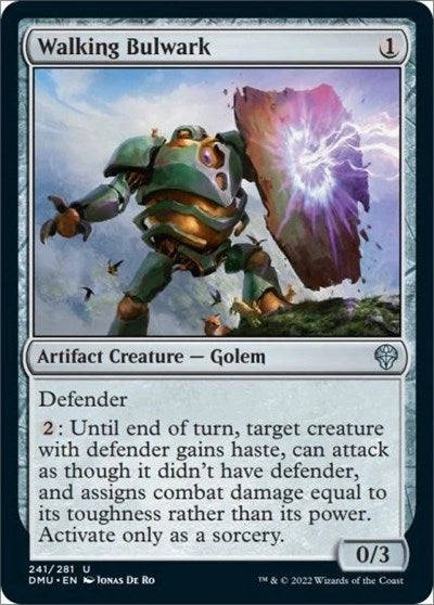 Walking Bulwark (DMU) #241 Uncommon (Lightly Played) Dominaria United Magic: 2022