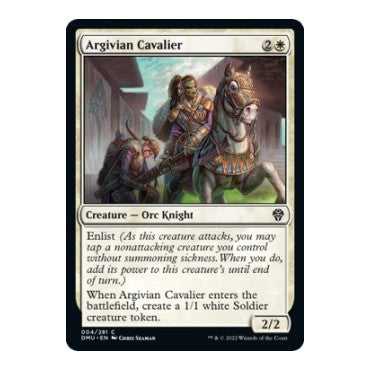 Argivian Cavalier (DMU) #4 Common Dominaria United Magic: The Gathering: 2022