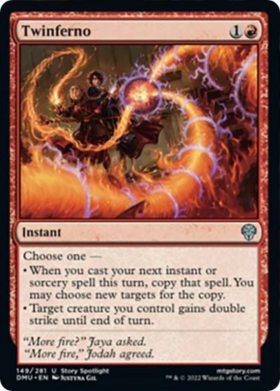 Twinferno (DMU) #149 Uncommon (Near Mint) Dominaria United Magic: The Gathering: 2022