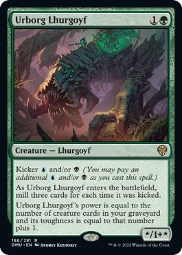 Urborg Lhurgoyf (DMU) #186 Rare (Lightly Played) Dominaria United Magic: The Gathering: 2022