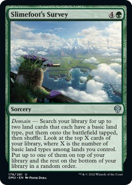 2022 Magic: Dominaria United (DMU) - Slimefoots Survey (#178, Uncommon)
