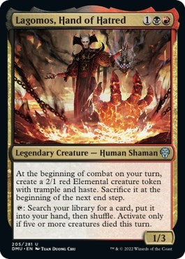 2022 Magic: Dominaria United (DMU) - Lagomos Hand of Hatred (#205, Uncommon) (Lightly Played)