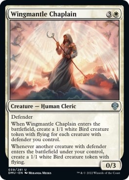 Wingmantle Chaplain (DMU) #39 Uncommon (Lightly Played) Dominaria United Magic: The Gathering: 2022