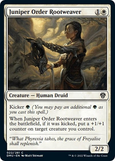 Juniper Order Rootweaver (DMU) #22 Common (Lightly Played) Dominaria United Magic: The Gathering: 2022