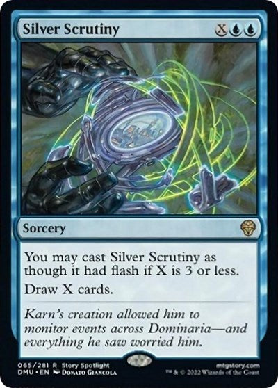 Silver Scrutiny (DMU) #65 Rare Dominaria United Magic: The Gathering: 2022