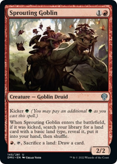 Sprouting Goblin (DMU) #145 Uncommon (Lightly Played) Dominaria United Magic: The Gathering: 2022