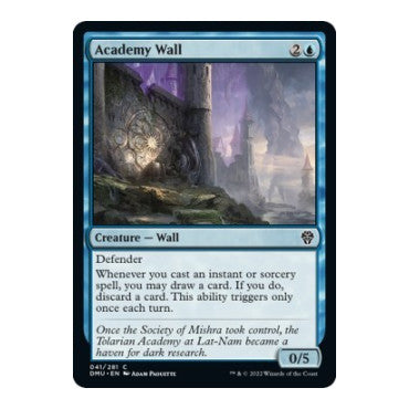 Academy Wall (DMU) #41 Common Dominaria United Magic: The Gathering: 2022