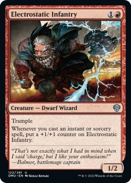 Electrostatic Infantry (DMU) #122 Uncommon (Lightly Played) Dominaria United Magic: The Gathering: 2022