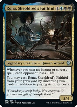 Rona Sheoldreds Faithful (DMU) #216 Uncommon (Lightly Played) Dominaria United Magic: The Gathering: 2022