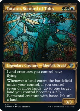2022 Magic: Dominaria United (DMU) - Tatyova Steward of Tides Showcase (#321, Uncommon)
