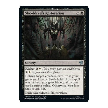 Sheoldred's Restoration (DMU) #108 Uncommon (Lightly Played) Dominaria United Magic: The Gathering: 2022