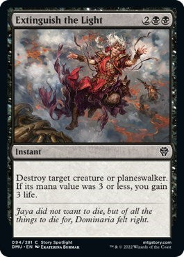 2022 Magic: Dominaria United (DMU) - Extinguish the Light (#94, Common)